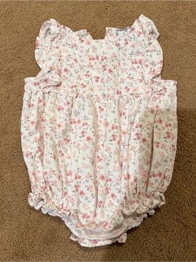 Petite Plume | Floral Onesie, 6-12M